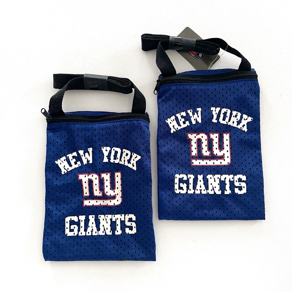 NFL New York Giants Small Game Day Pouch Crossbody Bag in Blue Bundle of 2